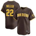 S.Diego Padres #22 Mason Miller Player Brown Home Limited Fdoa Stitched Jerseys