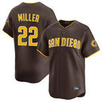 S.Diego Padres #22 Mason Miller Player Brown Home Limited Fdoa Stitched Jerseys